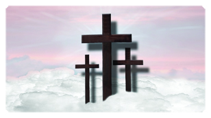 DSC700 106 PK Three Crosses (Clouds) Pink